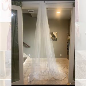 Cathedral Length-Embroidered Veil